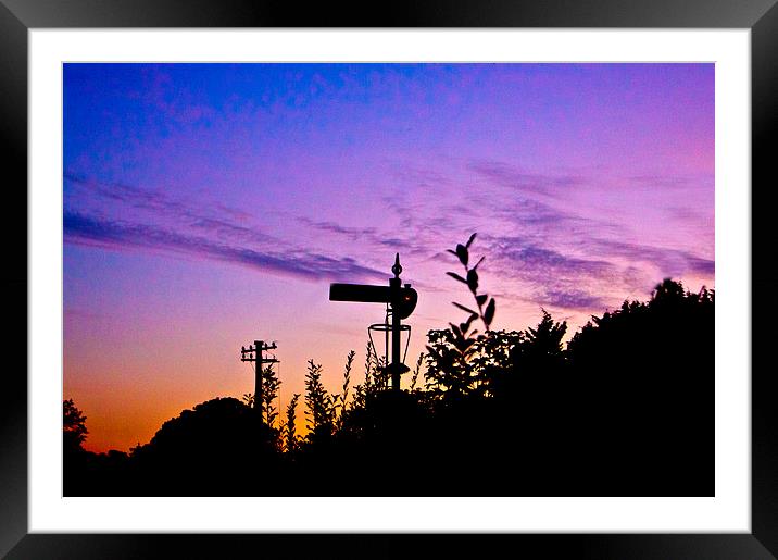  signal setting Framed Mounted Print by keith sutton