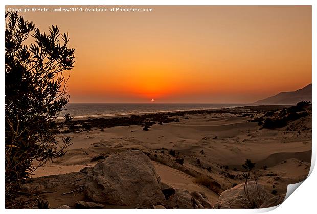  Patara Beach Turkey Print by Pete Lawless