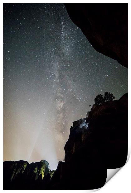 Meteora Milky Way Print by James Grant