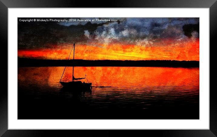 Campbell River Marina Sunrise Framed Mounted Print by rawshutterbug 