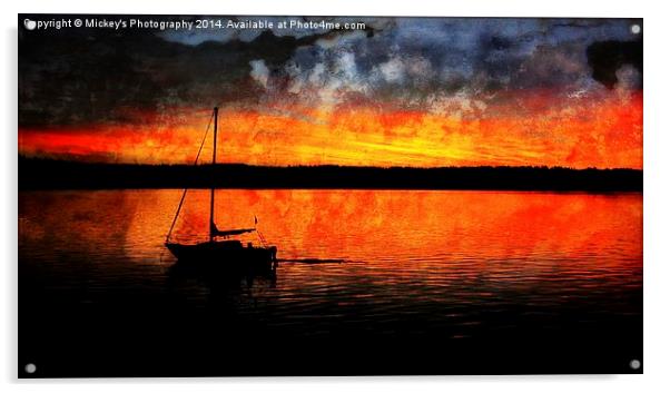 Campbell River Marina Sunrise Acrylic by rawshutterbug 