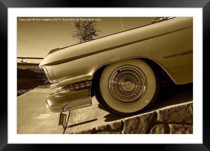  Cadillac Wheel  Framed Mounted Print by Rob Hawkins