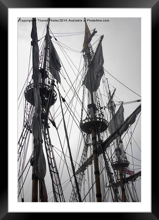  ships rigging Framed Mounted Print by Thanet Photos