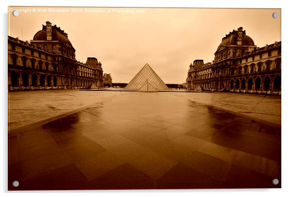  Mystical Louvre Acrylic by Nick Wardekker