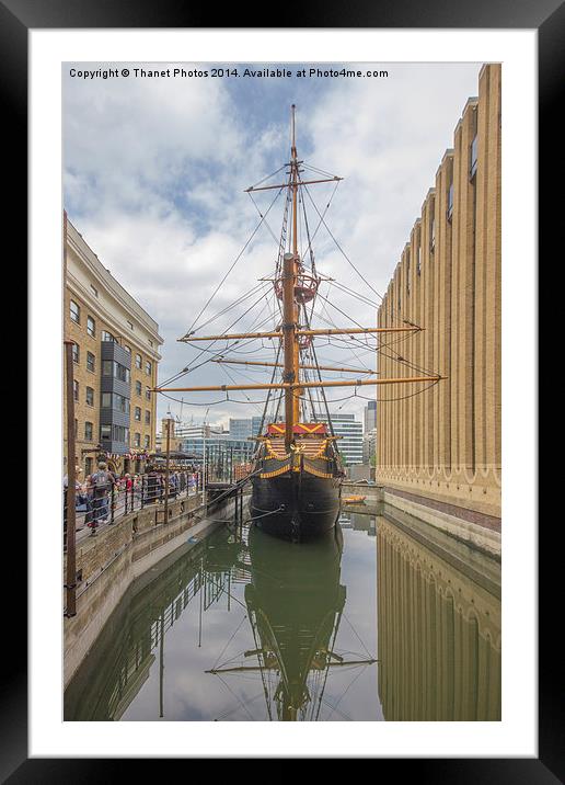  Golden Hinde II Framed Mounted Print by Thanet Photos