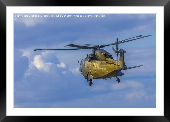  Augusta Westland Merlin Helicopter Framed Mounted Print by Tylie Duff Photo Art