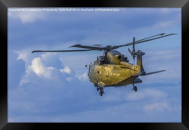  Augusta Westland Merlin Helicopter Framed Print by Tylie Duff Photo Art
