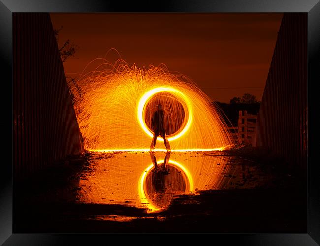 Ring of fire Framed Print by CHRIS ANDERSON