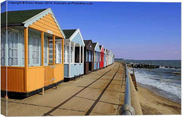  Southwold Early Morning Canvas Print by Diana Mower