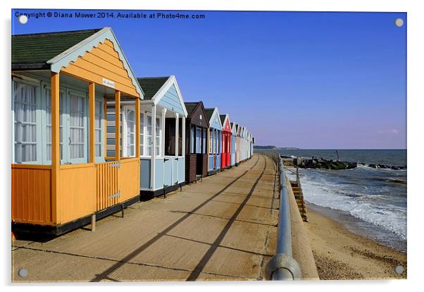  Southwold Early Morning Acrylic by Diana Mower