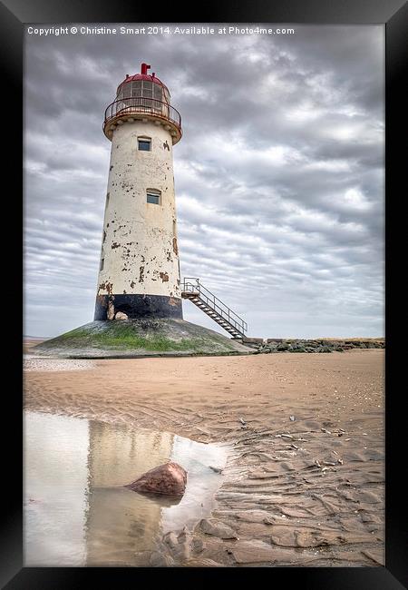  Point of Ayr Lighthouse 2 Framed Print by Christine Smart