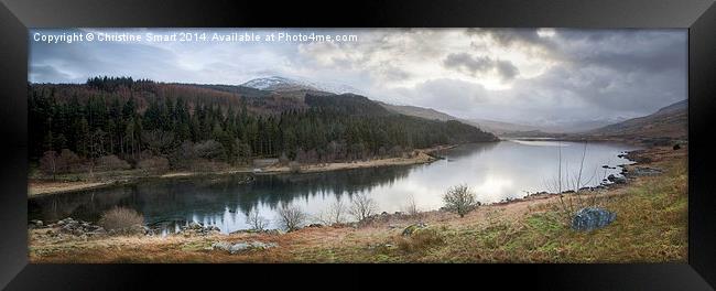  Llynnau Mymbyr Lake Panorama Framed Print by Christine Smart