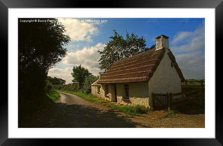  Penrhos Cottage: Ty Un Nos Framed Mounted Print by Barrie Foster
