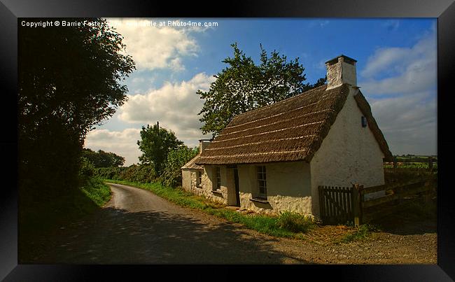  Penrhos Cottage: Ty Un Nos Framed Print by Barrie Foster