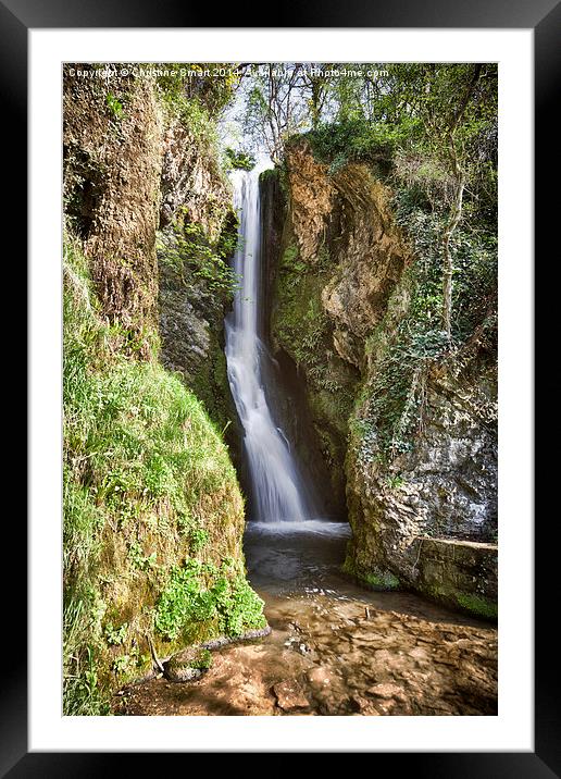  Dyserth Waterfall, Denbighshire Framed Mounted Print by Christine Smart