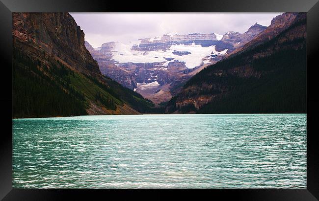 Lake Louise, Banff National Park. Framed Print by charlie Mellow