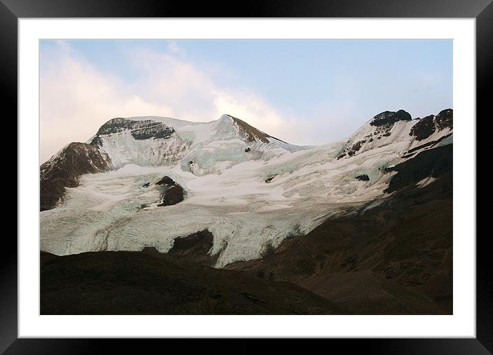 The Columbia icefields, Alberta, Canada, c Framed Mounted Print by charlie Mellow