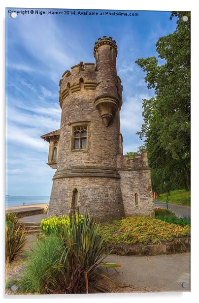 Appley Tower Ryde Acrylic by Wight Landscapes