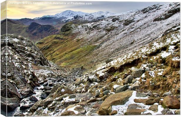  Stickle Ghyll Canvas Print by Gary Kenyon