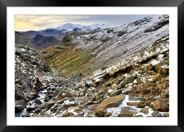  Stickle Ghyll Framed Mounted Print by Gary Kenyon