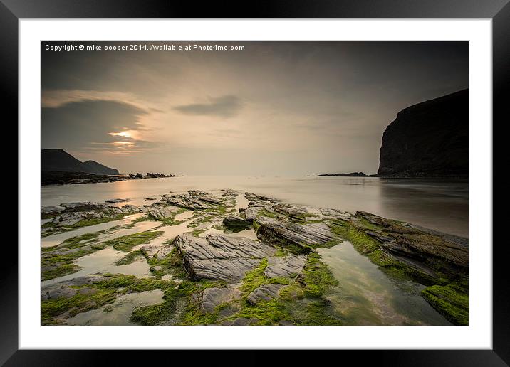 the ghosts of Crackington past Framed Mounted Print by mike cooper