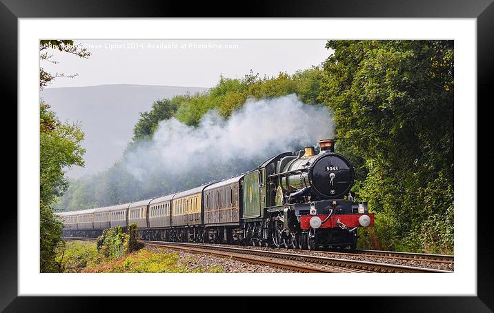  GWR Castle Class  5043 Earl of Mount Edgcumbe Framed Mounted Print by Steve Liptrot