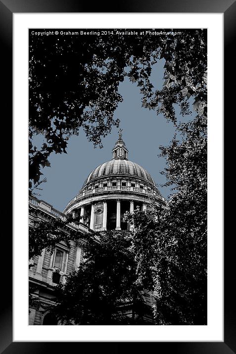  St Paul's Cathedral Framed Mounted Print by Graham Beerling
