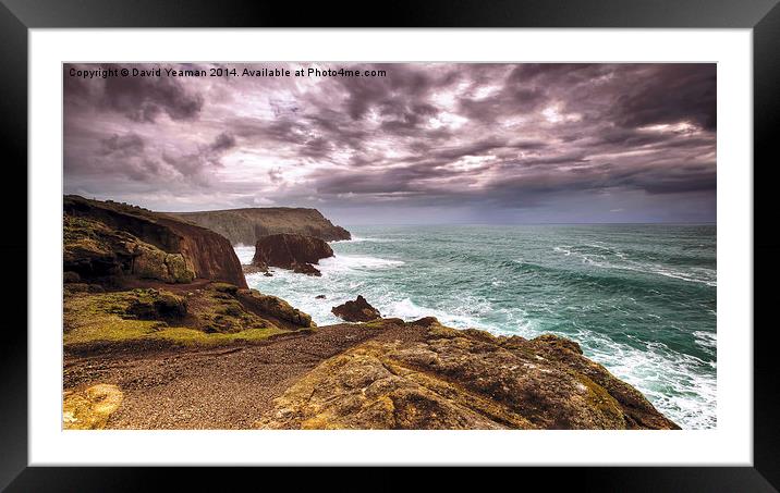 Lands End Framed Mounted Print by David Yeaman