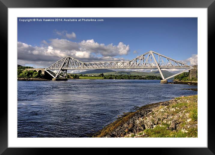  Connel Bridge  Framed Mounted Print by Rob Hawkins