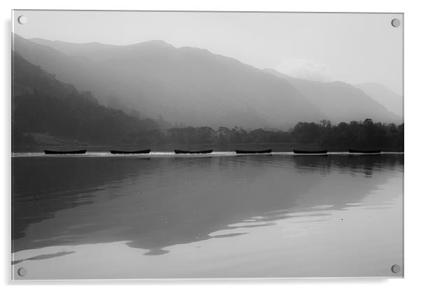 Boats on Ullswater  Acrylic by J Biggadike