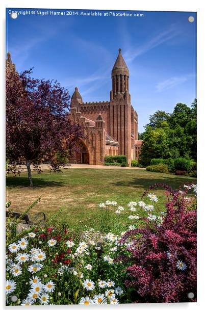 Quarr Abbey Acrylic by Wight Landscapes
