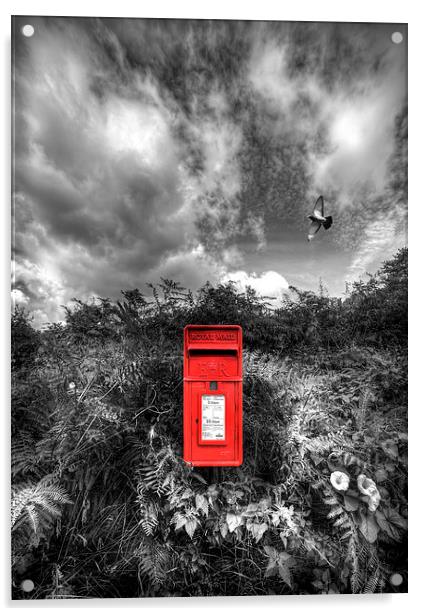  Rural Post Box Acrylic by Mal Bray
