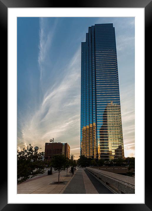  Bank of America Plaza, Dallas Framed Mounted Print by Kieran Brimson