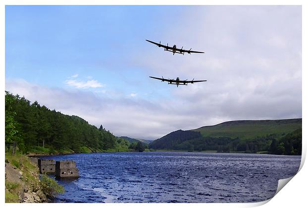 Bombers at the Dam  Print by J Biggadike