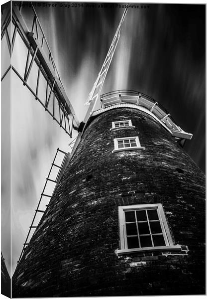  Windmill of my Mind Canvas Print by Simon Gray