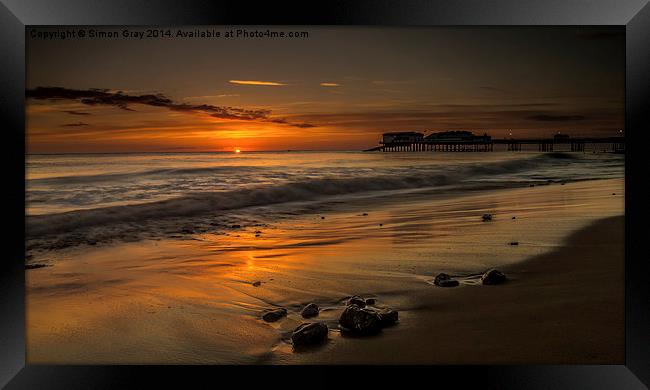  Golden Sunrise Framed Print by Simon Gray