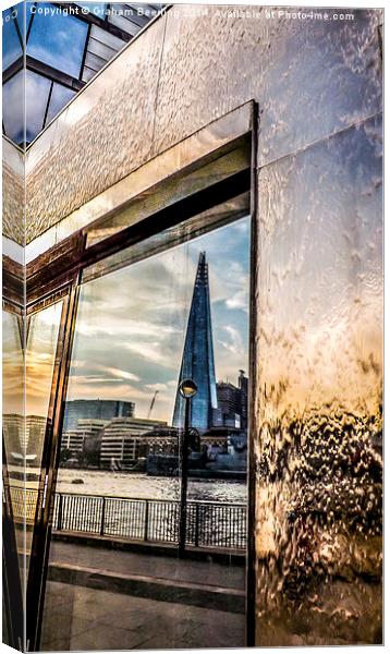 Shard Reflection Canvas Print by Graham Beerling