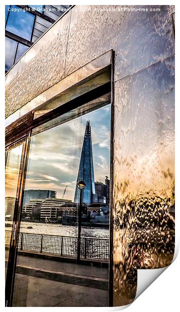 Shard Reflection Print by Graham Beerling