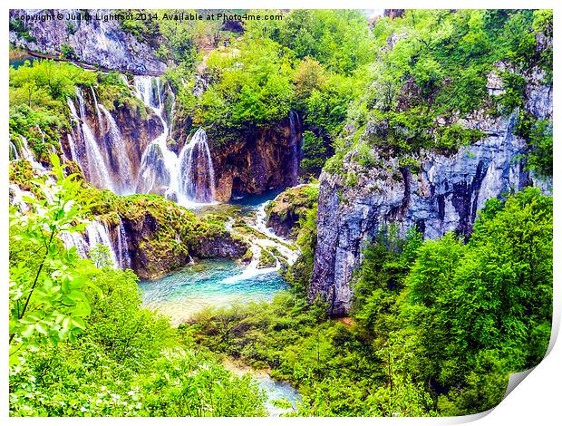  The Outstanding Plitvice Lakes Print by Judith Lightfoot