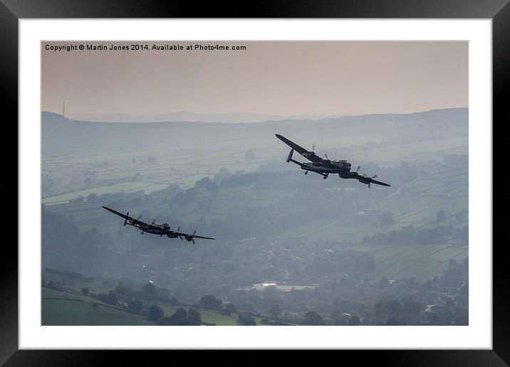  Lancasters over Ladybower Framed Mounted Print by K7 Photography