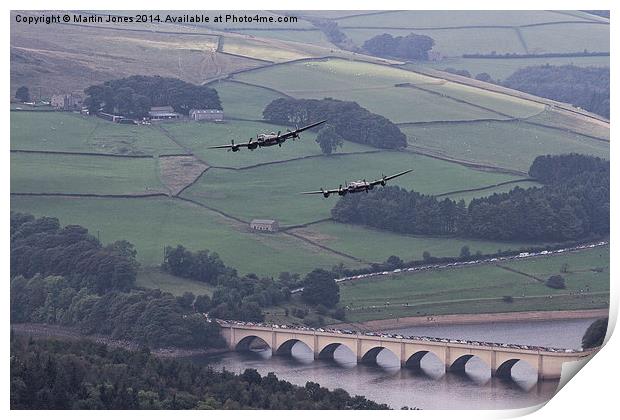 Lancasters in the Valley once Again Print by K7 Photography