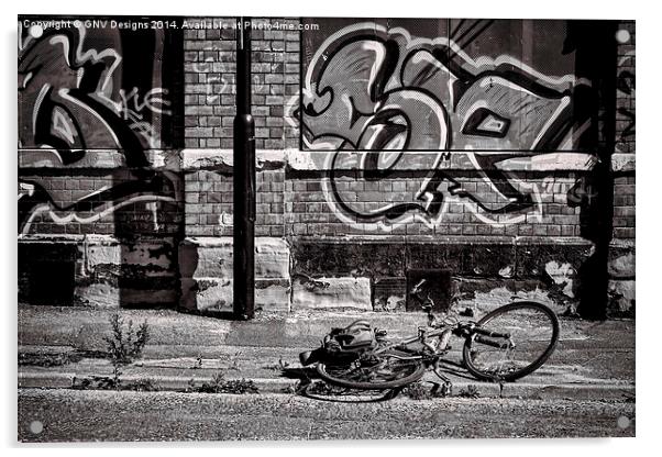 Graffiti in Wallsend Acrylic by Ary Matisse