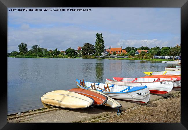  Thorpeness Suffolk Framed Print by Diana Mower