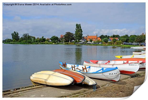  Thorpeness Suffolk Print by Diana Mower