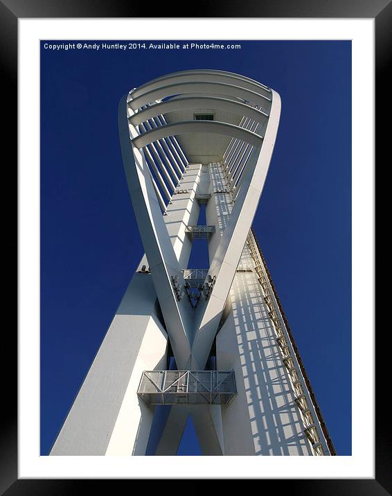  Spinnaker Tower Framed Mounted Print by Andy Huntley