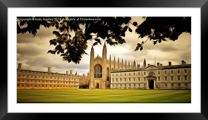  King's College Chapel Cambridge Framed Mounted Print by Andy Huntley