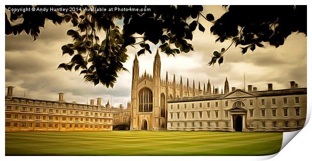  King's College Chapel Cambridge Print by Andy Huntley