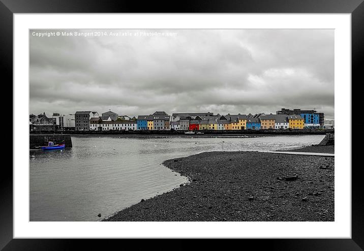  View of Galway Harbour, Ireland Framed Mounted Print by Mark Bangert