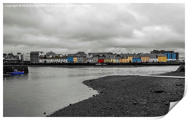  View of Galway Harbour, Ireland Print by Mark Bangert