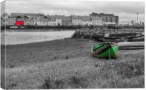 View of Galway Harbour, Ireland Canvas Print by Mark Bangert